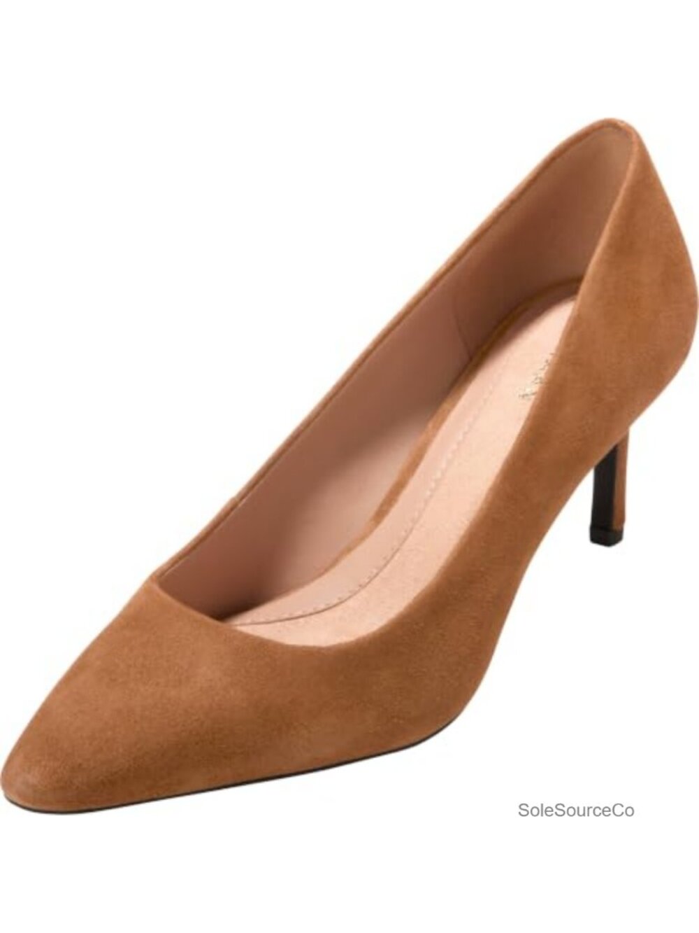 Women's Suede Heels High Heel Pumps Comfortable Walking Shoes